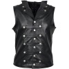 Men Leather Vest Steampunk Steel Boned Waistcoat Victorian Vest 